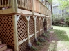 Wood & Lattice Second Story Deck