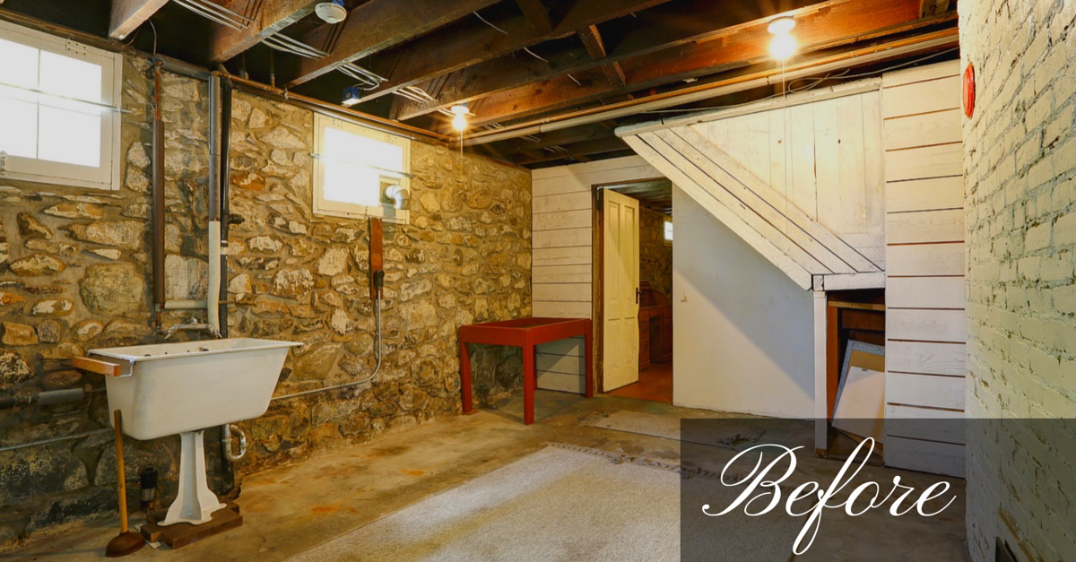 basement remodel - Before - jpg